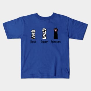 Rock Paper Scissors Cat Paws Kids T-Shirt